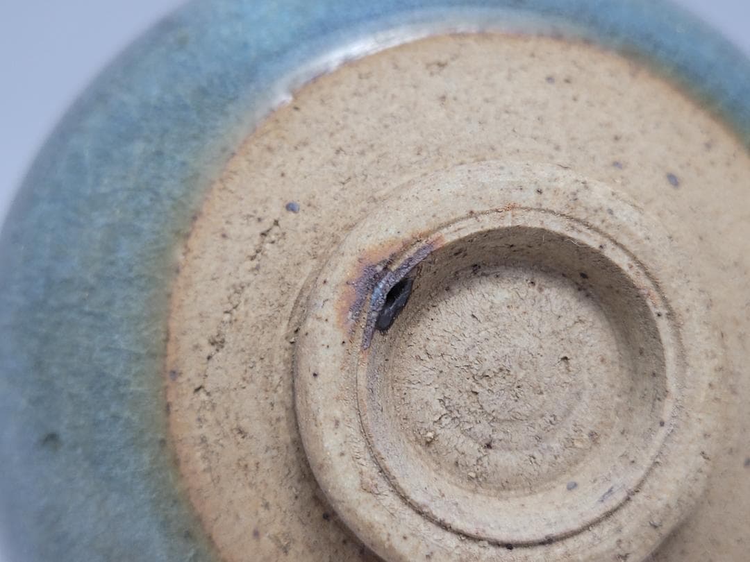 天藍釉 均窯 紅斑窯変 茶杯 宋元時代 幅約9cm