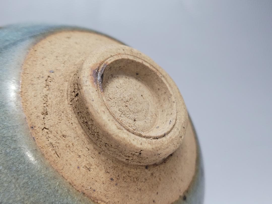 天藍釉 均窯 紅斑窯変 茶杯 宋元時代 幅約9cm