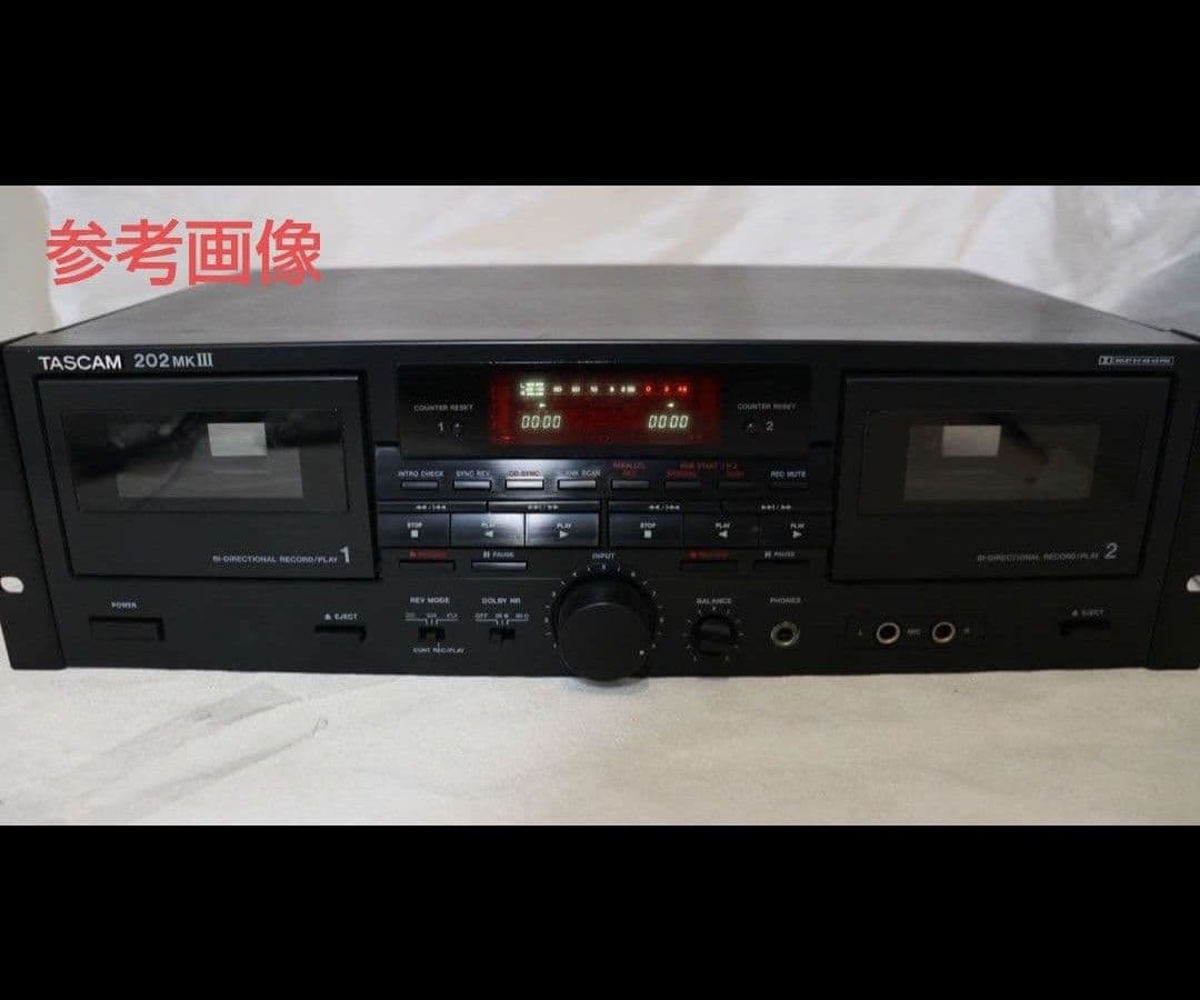 TASCAM 202MKIII ダブルカセットデッキ