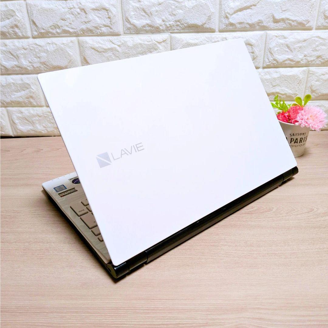 状態良好✨NEC白ノートPC✨SSD搭載／メモリ8GB／ブルーレイ／すぐ使える