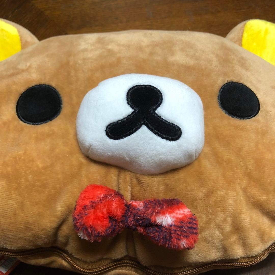 リラックマ ぬいぐるみクッションひざかけ