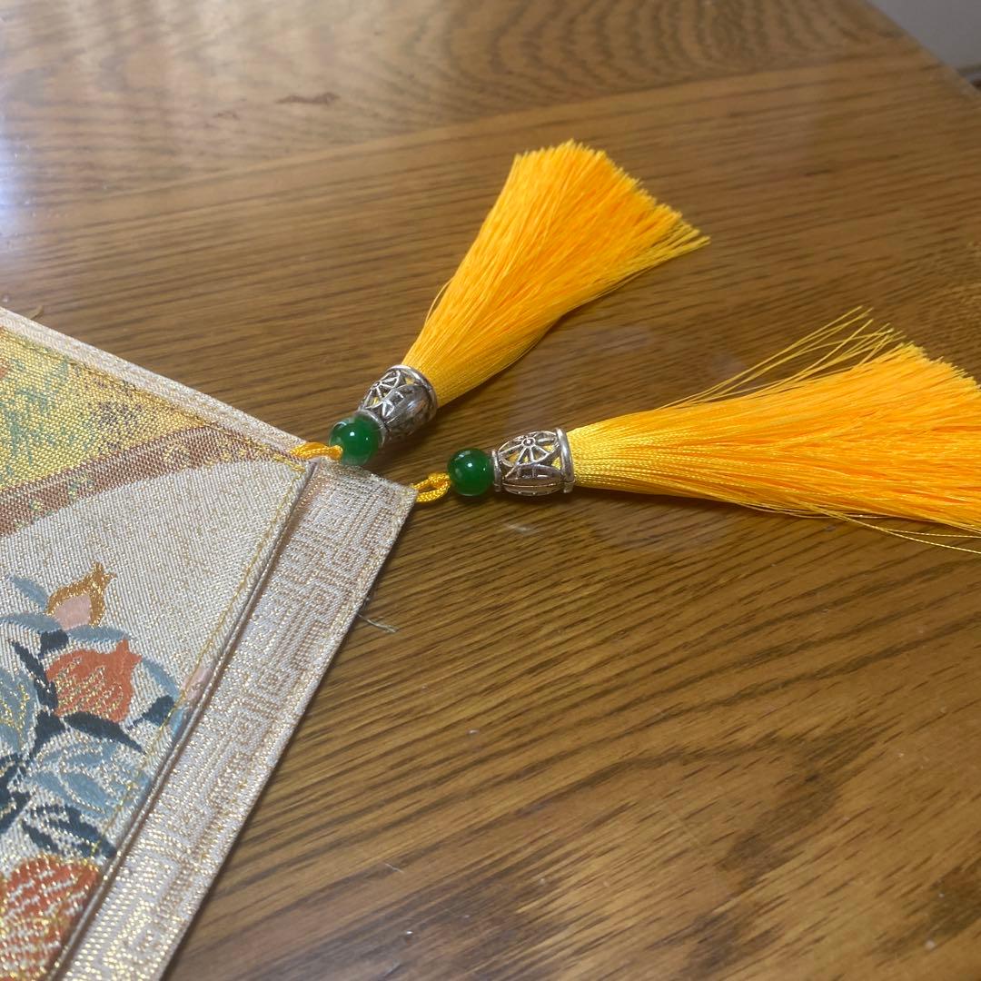 table runner 「天井格子」　帯リメイク　 正絹　長長尺