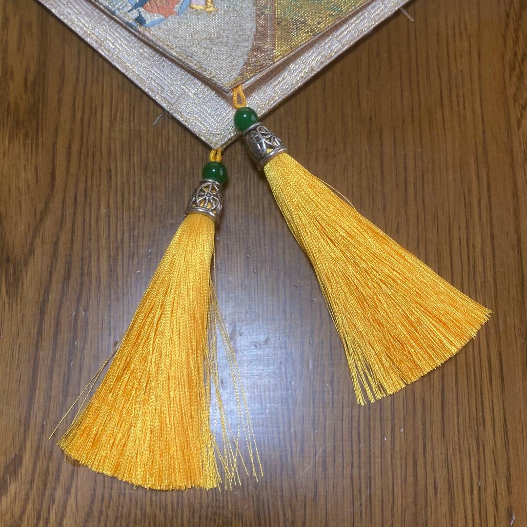 table runner 「天井格子」　帯リメイク　 正絹　長長尺
