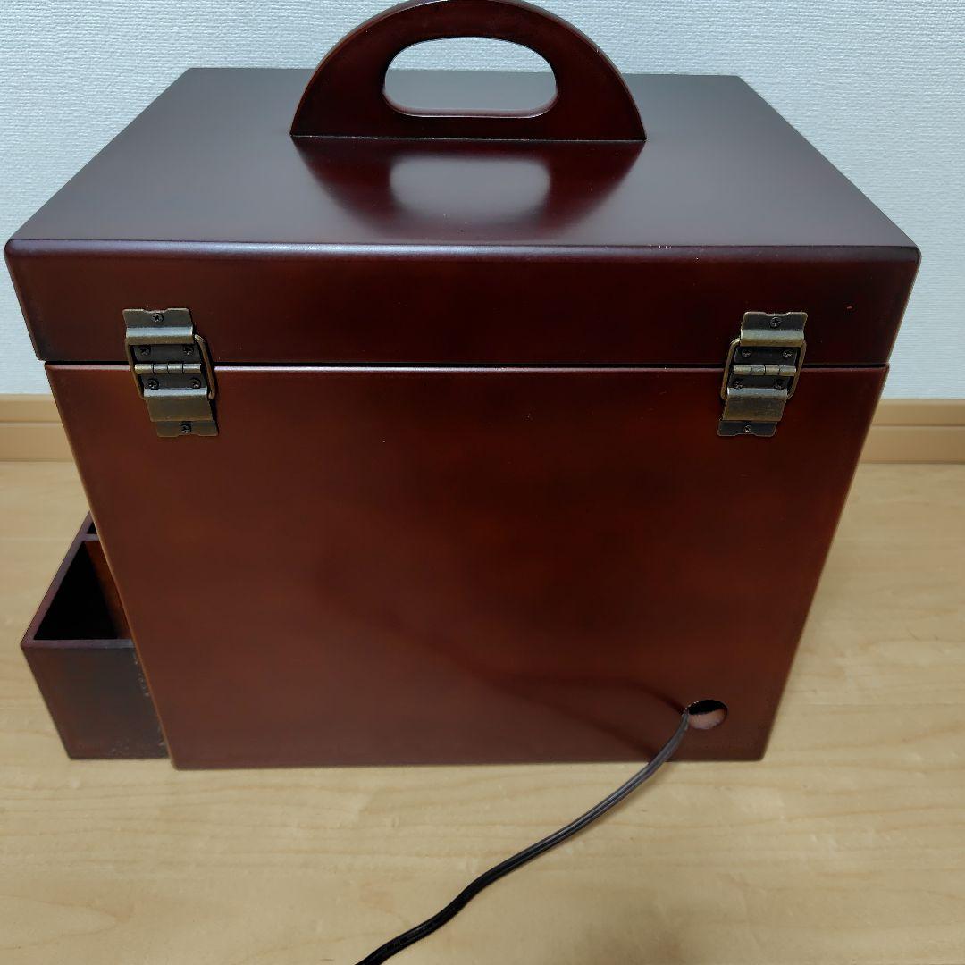 アンティーク　三面鏡付き　木製メイクボックス