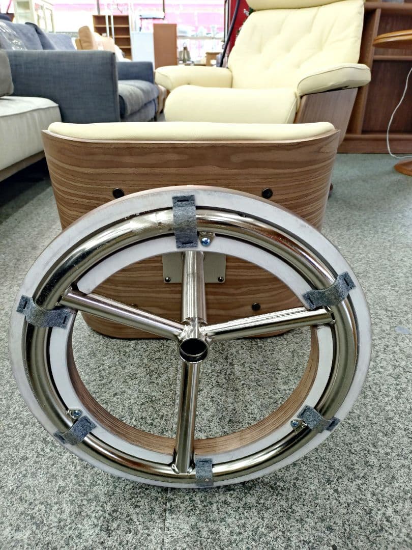 リクライニングチェア オリオ オットマン付き 本体360度回転