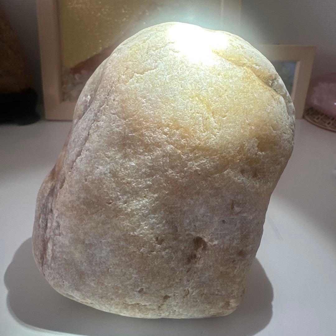 【国産鉱物】　シトリン　黄水晶　鮎喰川　859g 国産鉱石　徳島県