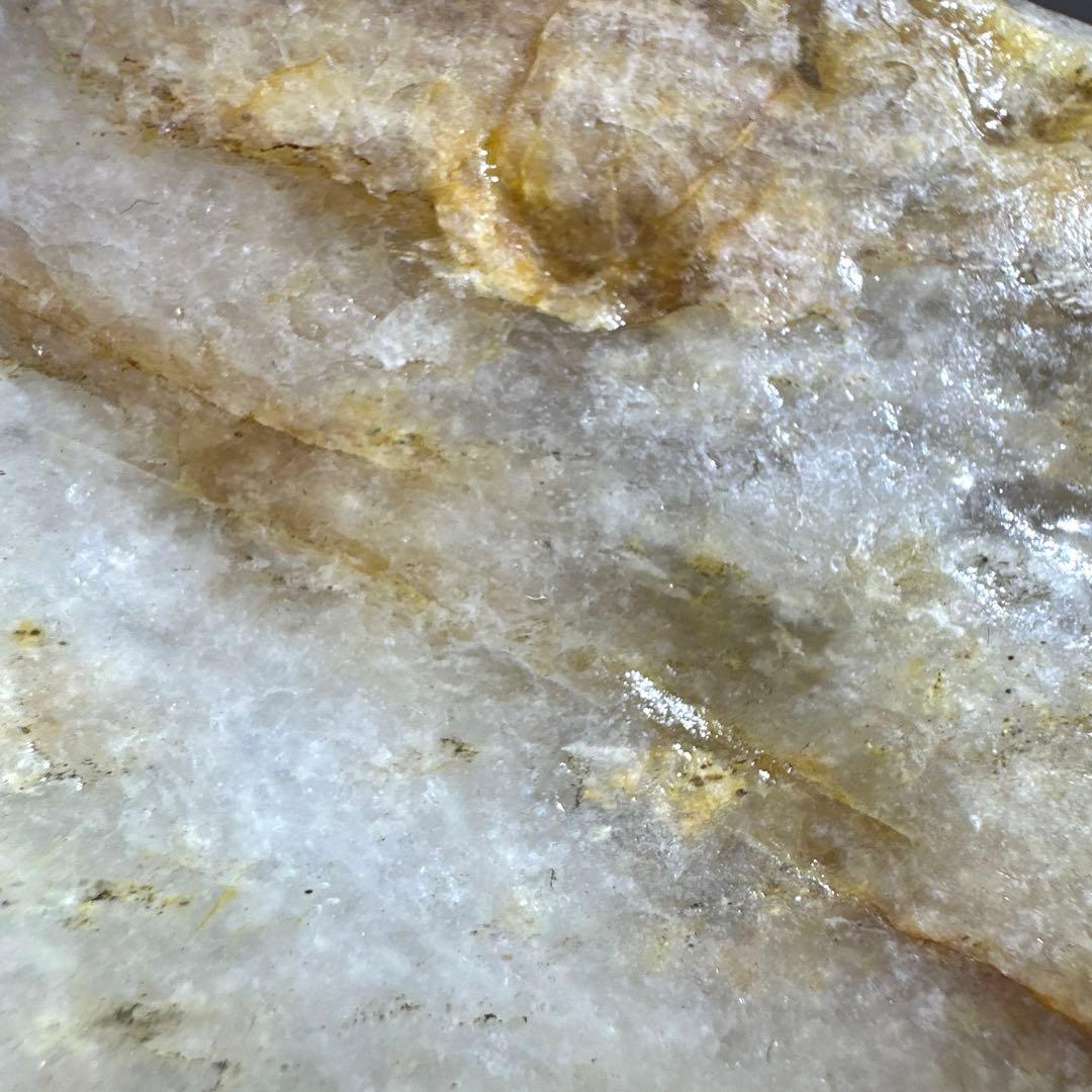 【国産鉱物】　シトリン　黄水晶　鮎喰川　859g 国産鉱石　徳島県