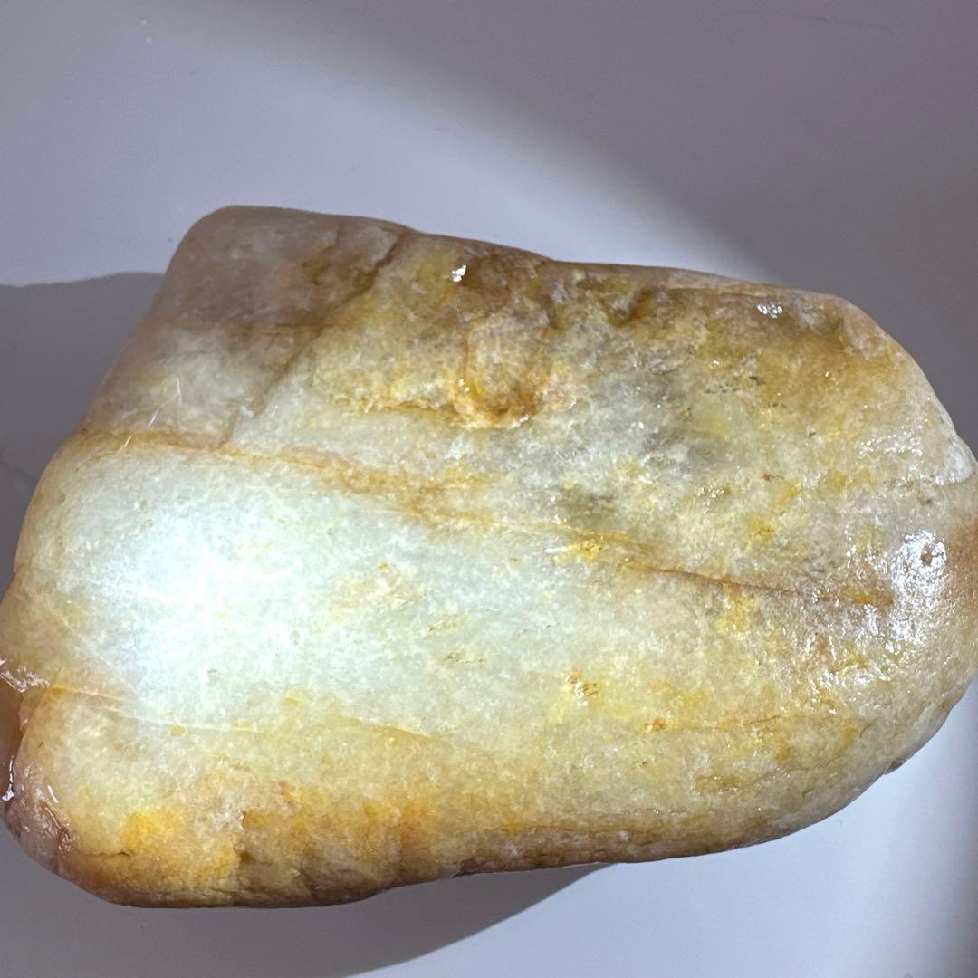 【国産鉱物】　シトリン　黄水晶　鮎喰川　859g 国産鉱石　徳島県