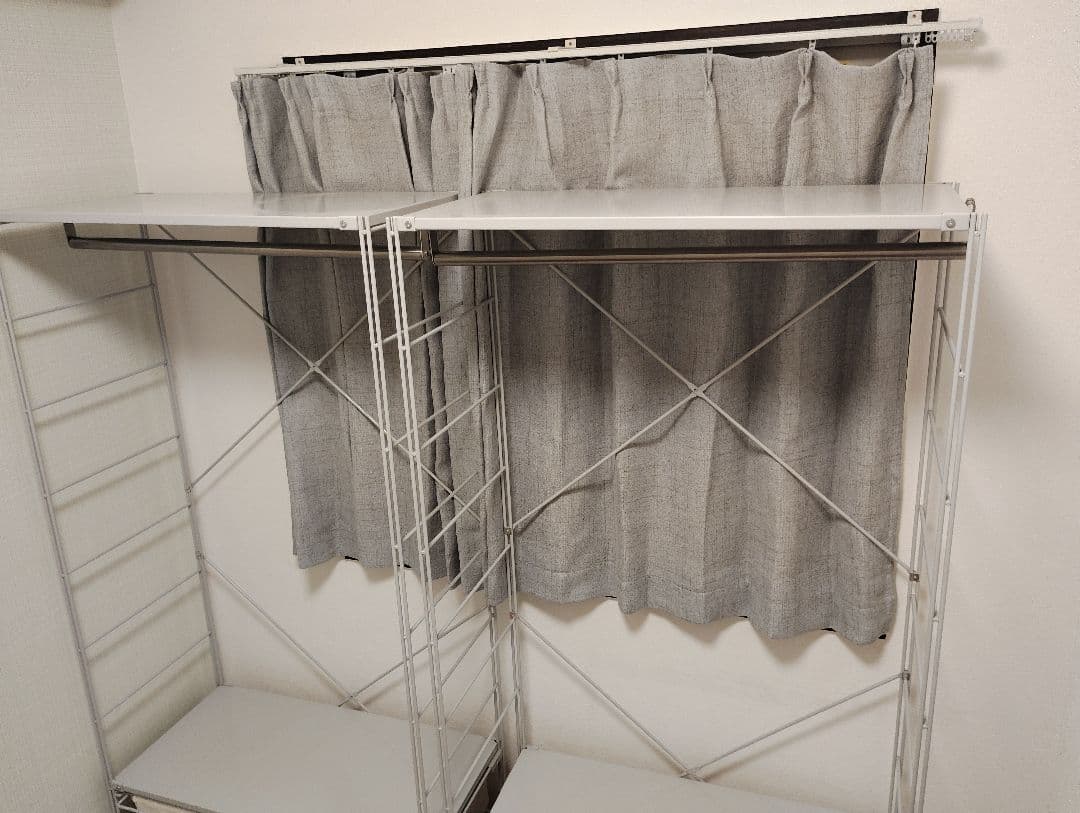 無印良品 スチールユニットシェルフ ワードローブ 2セット 引取限定