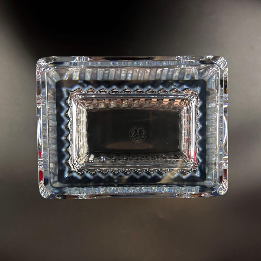【希少・新品】　Baccarat 30㎝ L アイベース　スクエア 花瓶
