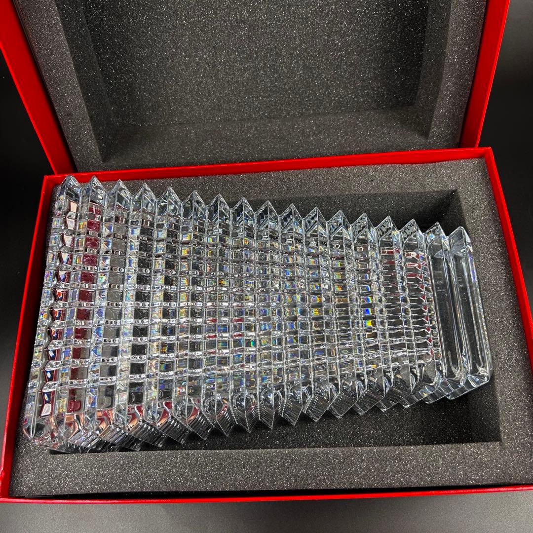 【希少・新品】　Baccarat 30㎝ L アイベース　スクエア 花瓶