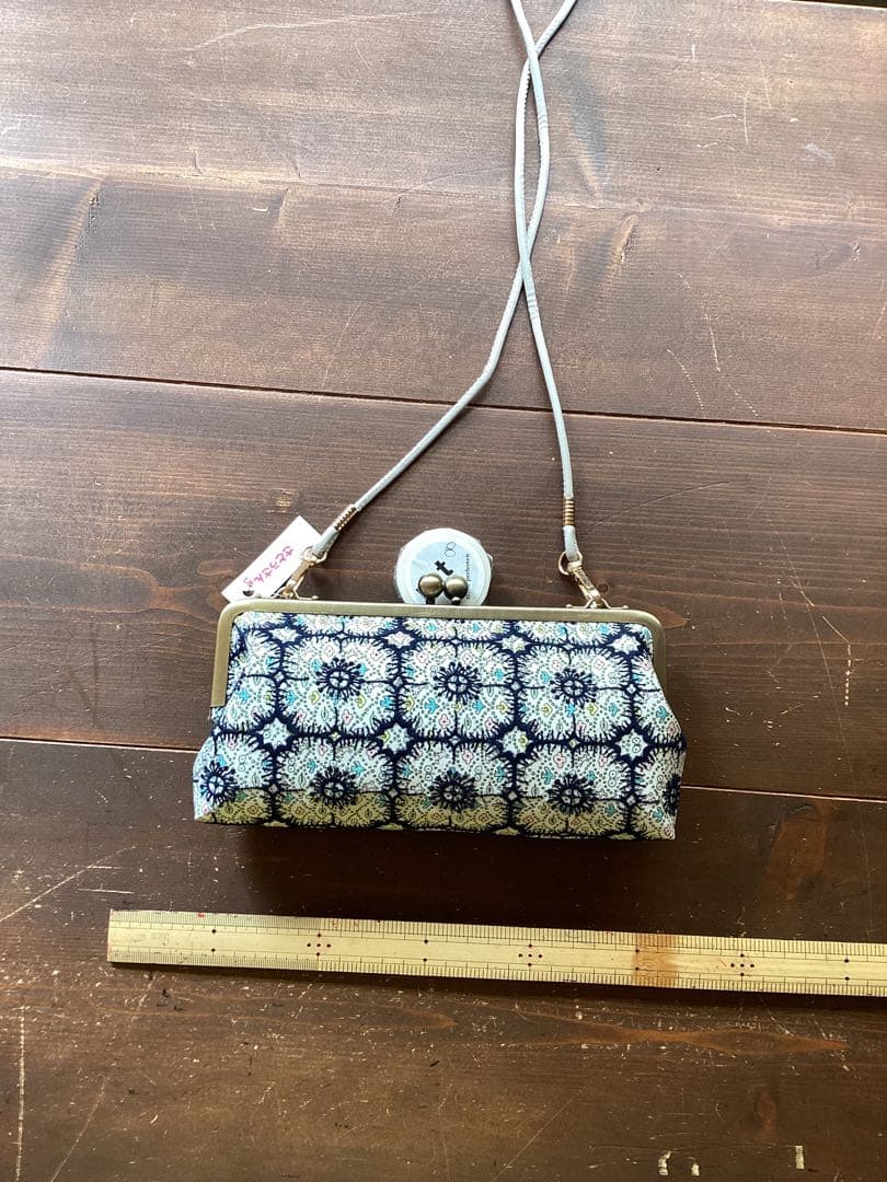 ミナペルホネン、ハンドメイドがま口ショルダー‼︎