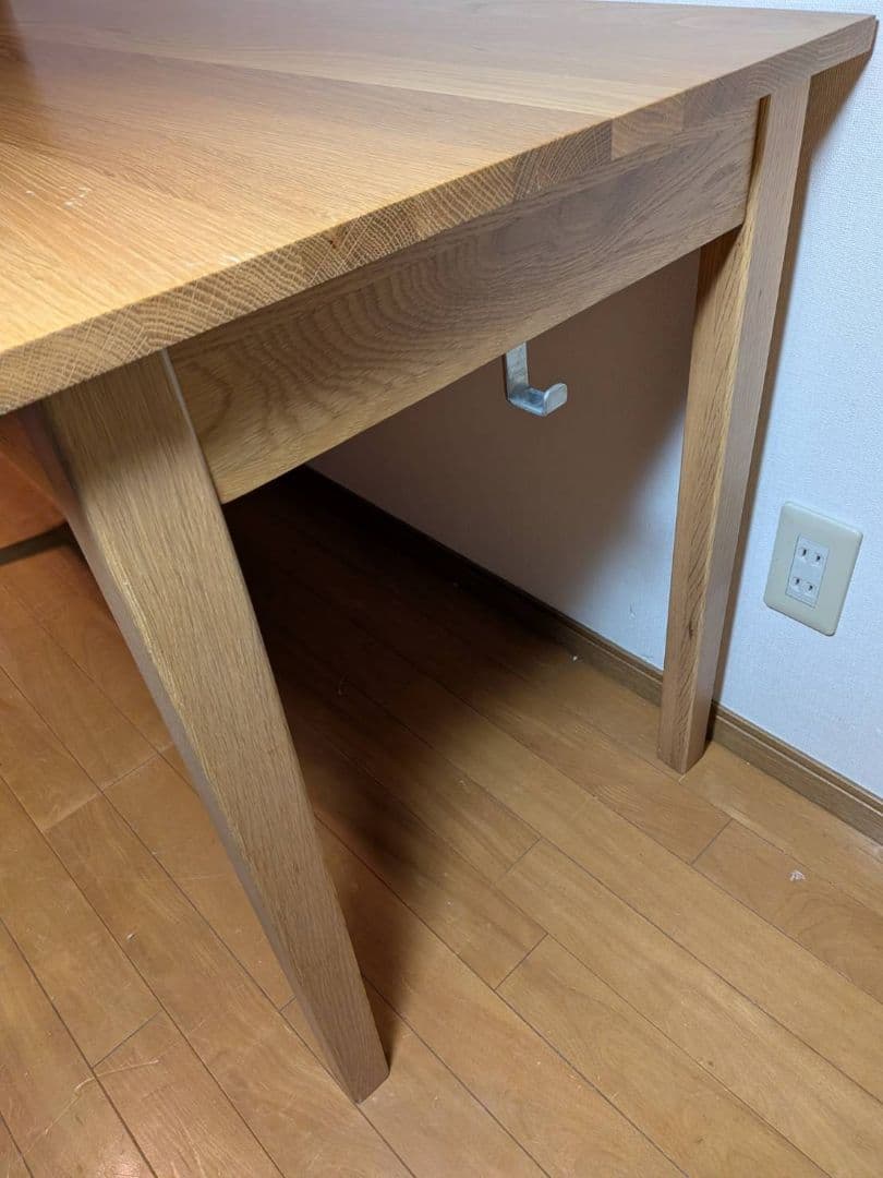 《専用》無印良品 木製デスク 引出しオーク材 110 事務 学習勉強机テーブル