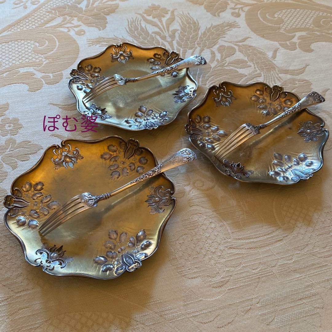 【フランス／Denfert】純銀／デザートフォーク ケーキフォーク 1本