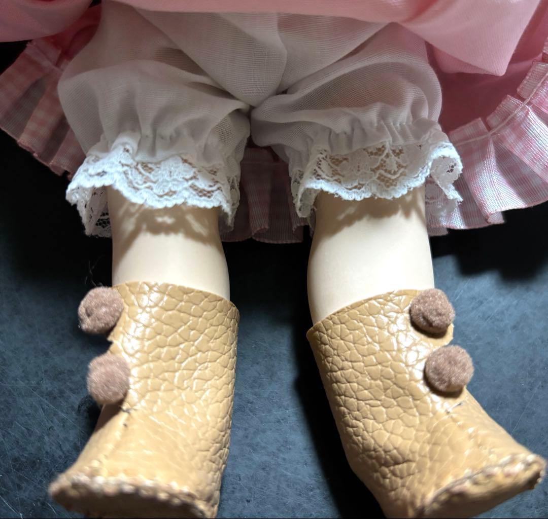 ヴィンテージ　ビスクドール　グーグリー221 ピンクドレス