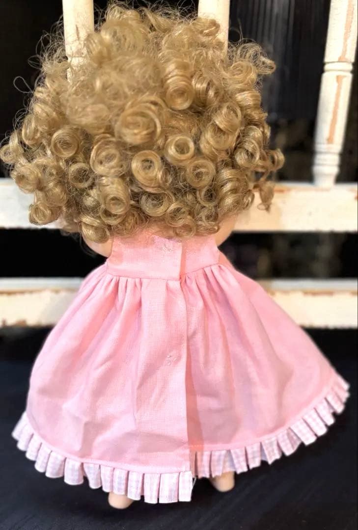 ヴィンテージ　ビスクドール　グーグリー221 ピンクドレス