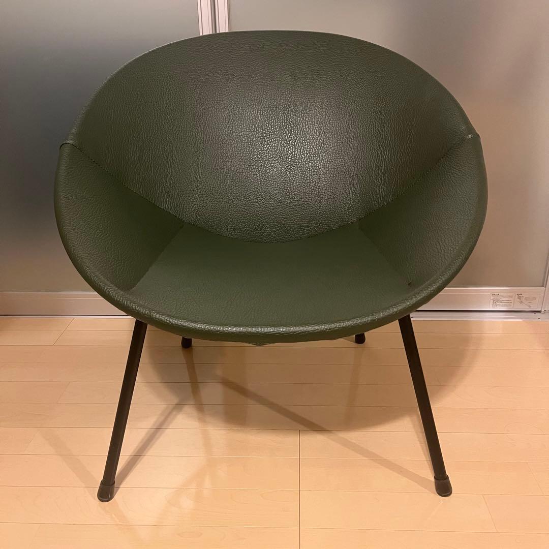 ダークグリーン シェルチェア