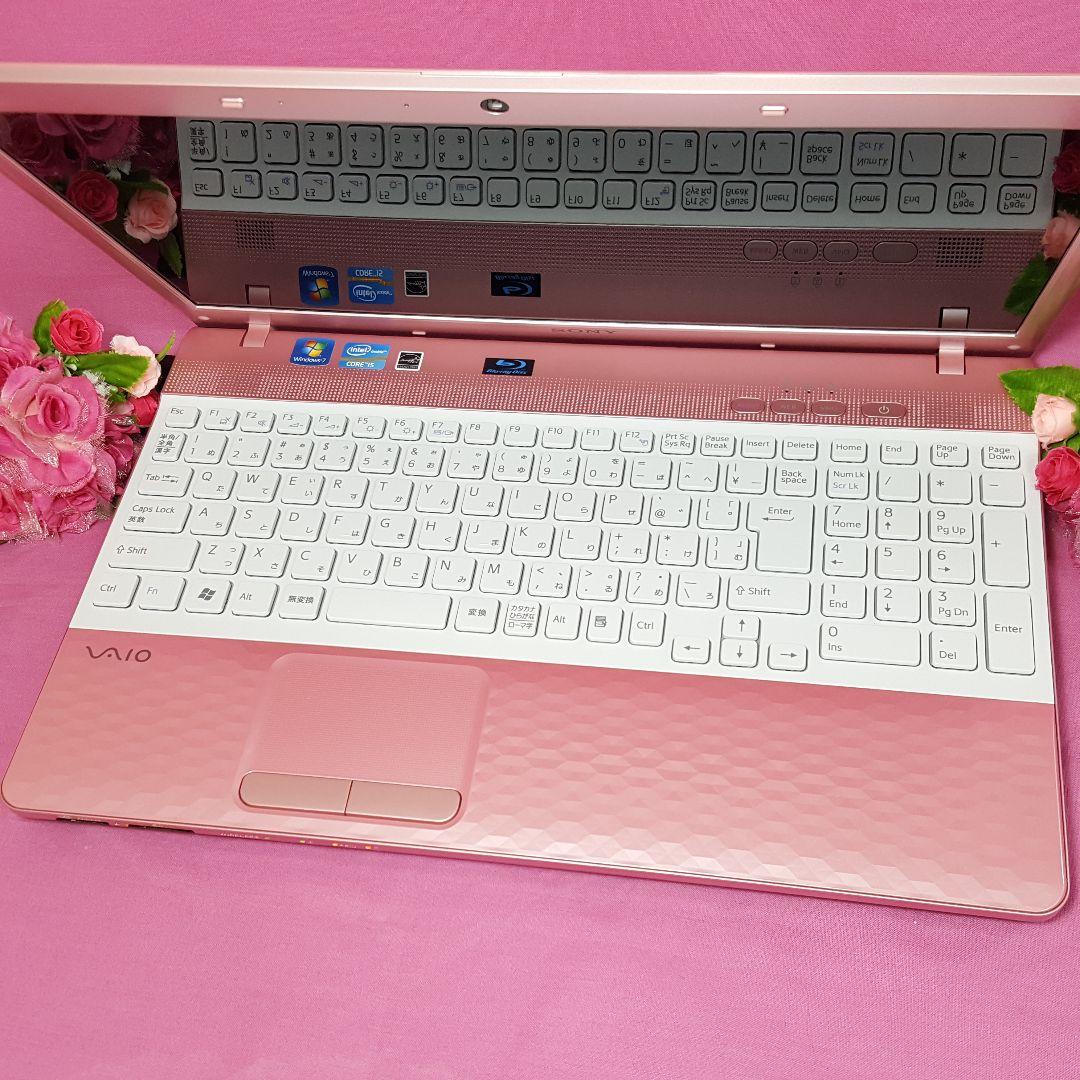極上/ピンクSONY/VAIO/新WIN11&新品SSD256G&高速メモリ8G
