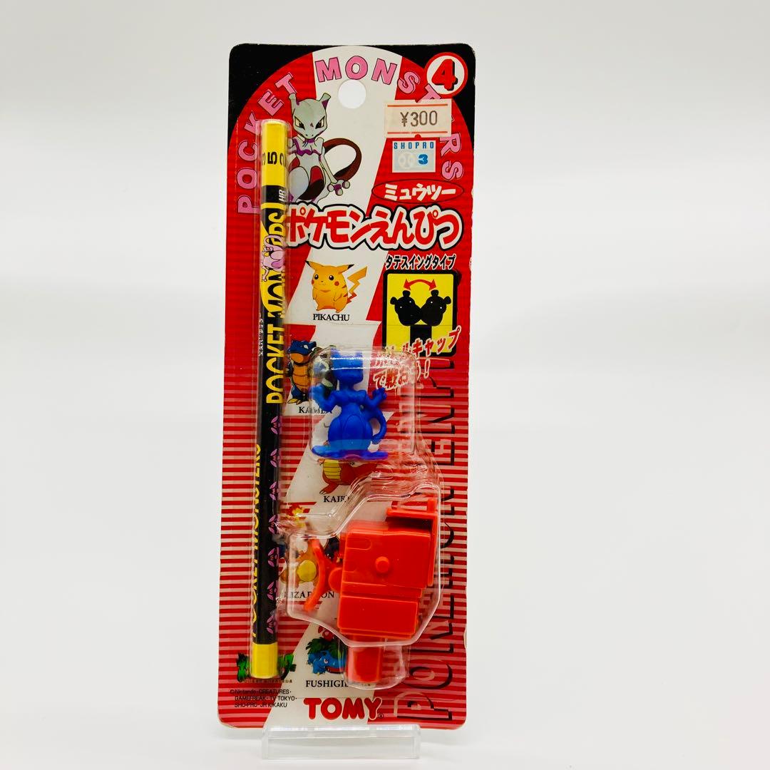 ポケモンえんぴつ　ピカチュウ　バトルキャップ　トミー　レトロ　消しゴム人形
