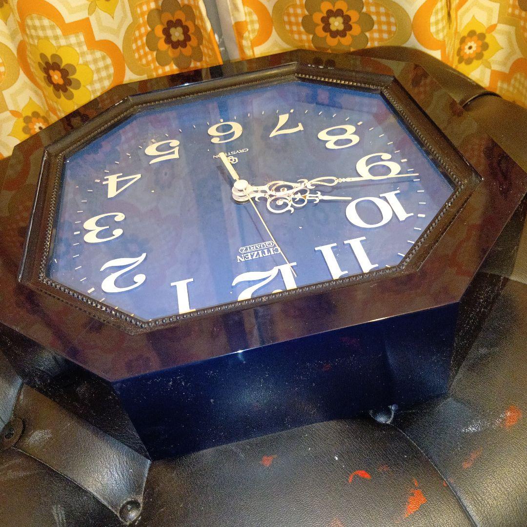 当時物　昭和レトロポップ　シチズン　壁掛け時計　ミッドセンチュリー　アンティーク