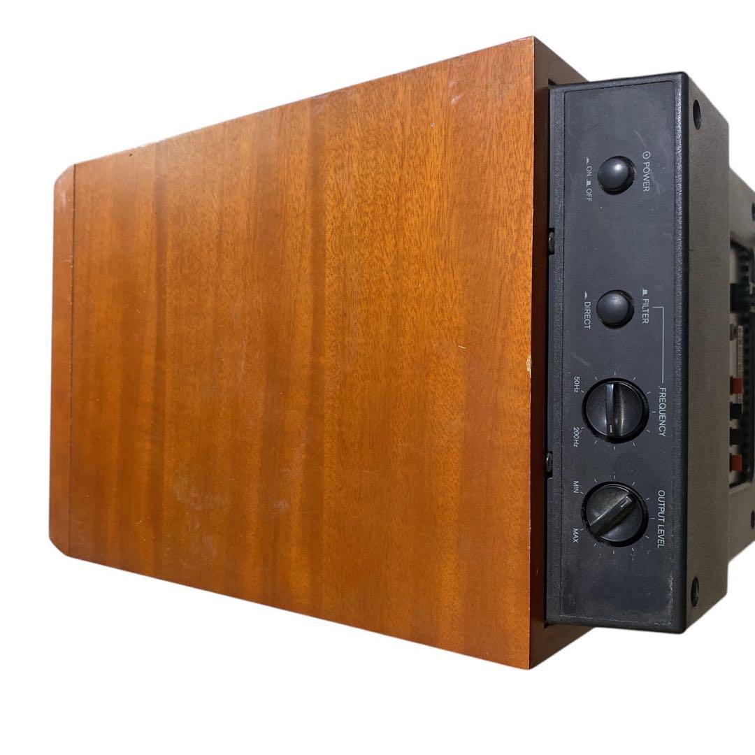 ONKYO アンプ内蔵　サブウーファー　SL-057 木目