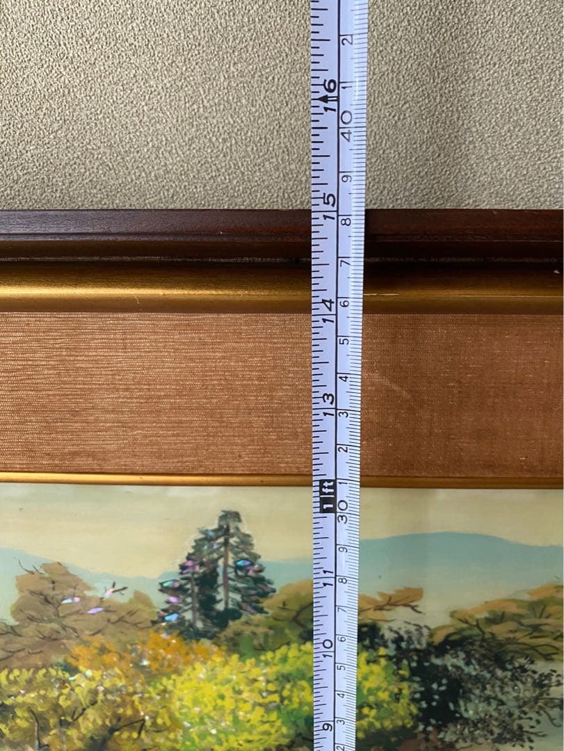 額縁 インテリア 日本画 山 川 絵画