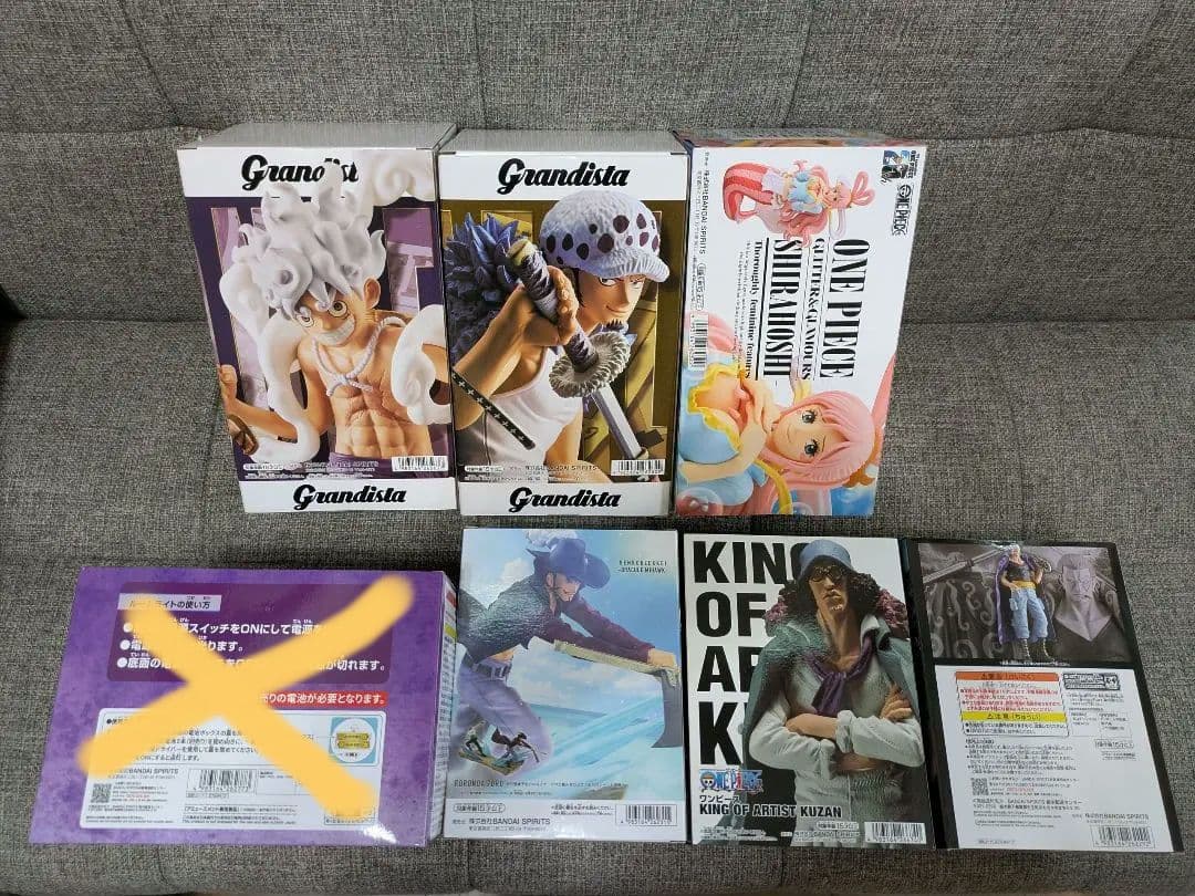 【値下げしました】ワンピース フィギュア ルームライト 7点セット まとめ売り