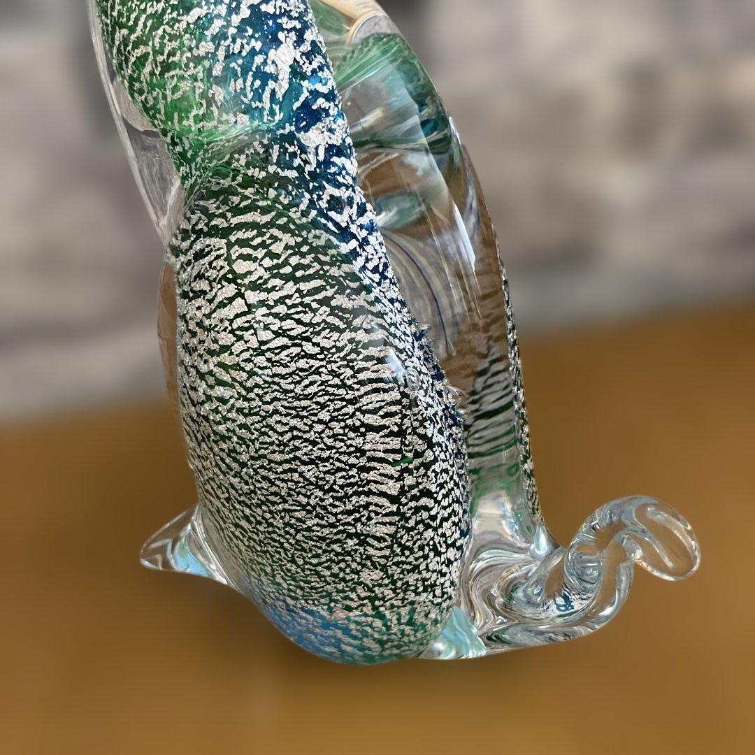 猫　ネコ　ガラス置物　硝子細工　ムラーノmurano ベネチアングラス