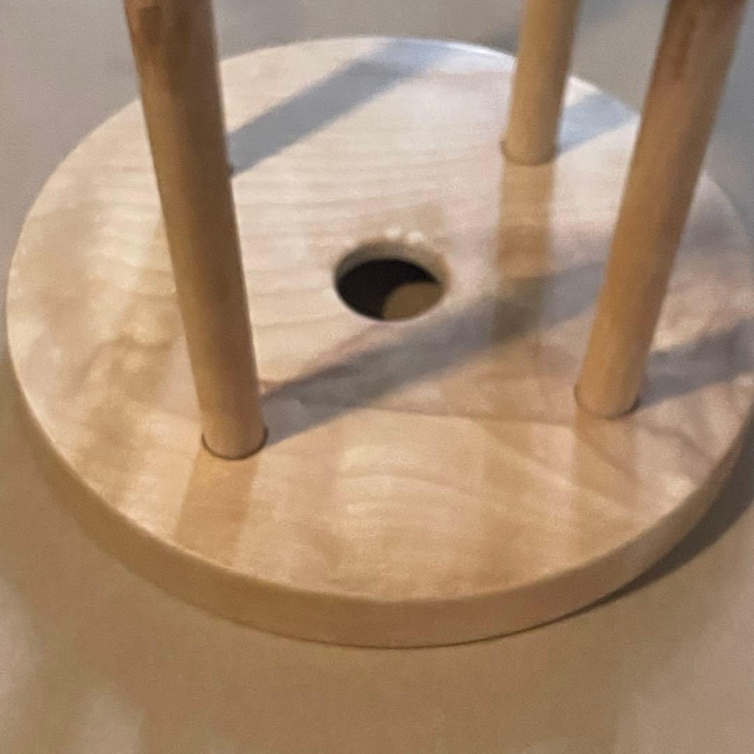 【標準サイズ】くみ紐 丸台 組紐台②｜鏡面φ28cm （9寸） 高さ約41cm