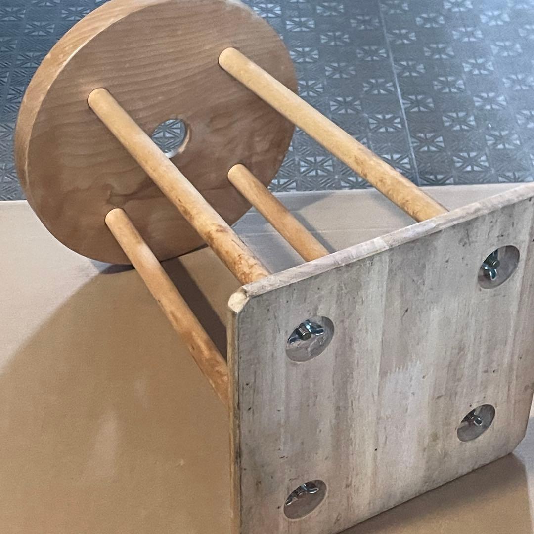 【標準サイズ】くみ紐 丸台 組紐台②｜鏡面φ28cm （9寸） 高さ約41cm