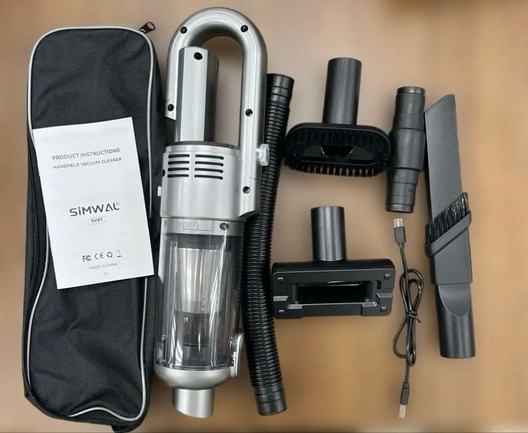 SIMWAL ハHandンドヘルド車の掃除機コードレス　強力な吸引ポータブル