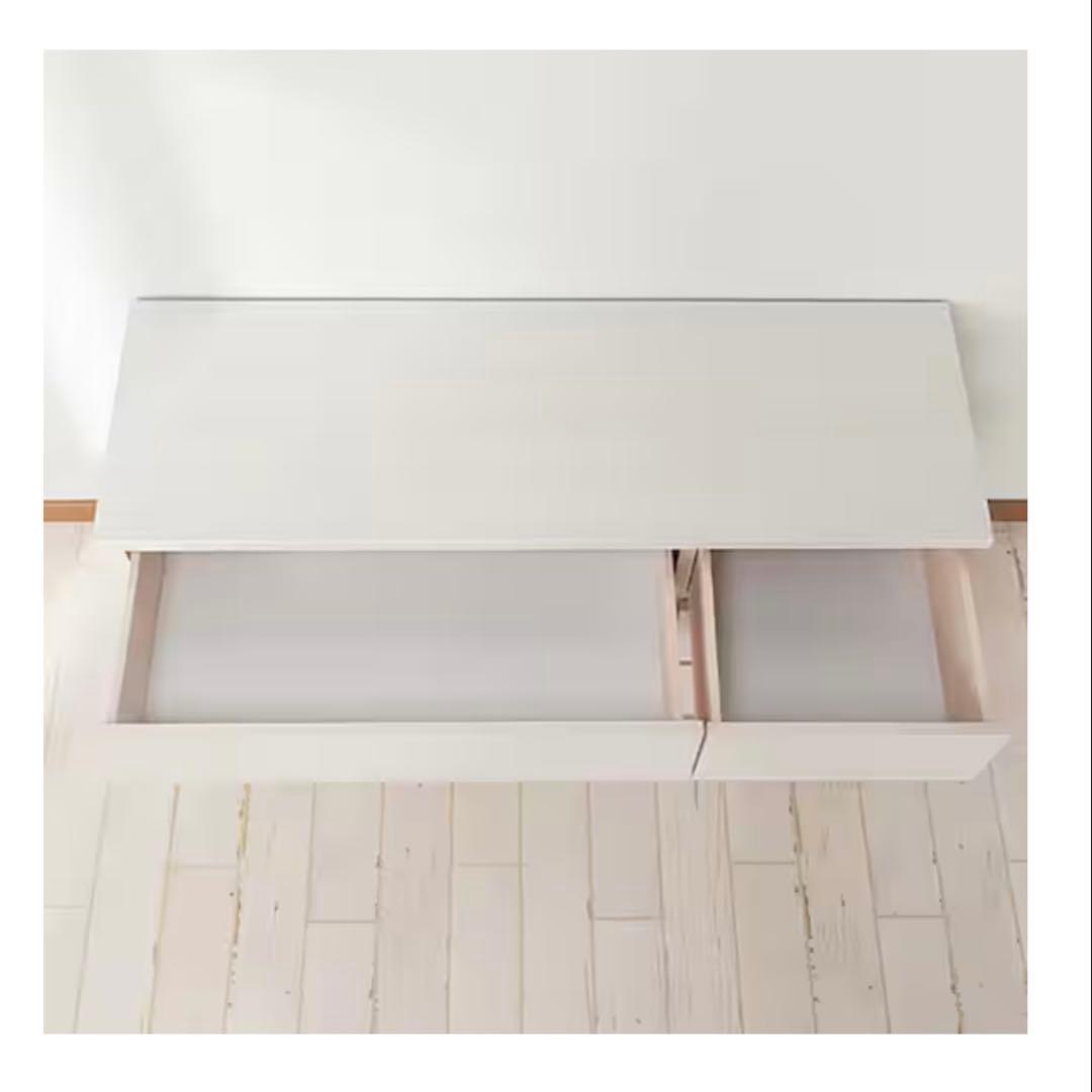 【美品】ニトリ ホワイト木製チェスト 4段 引き出し式