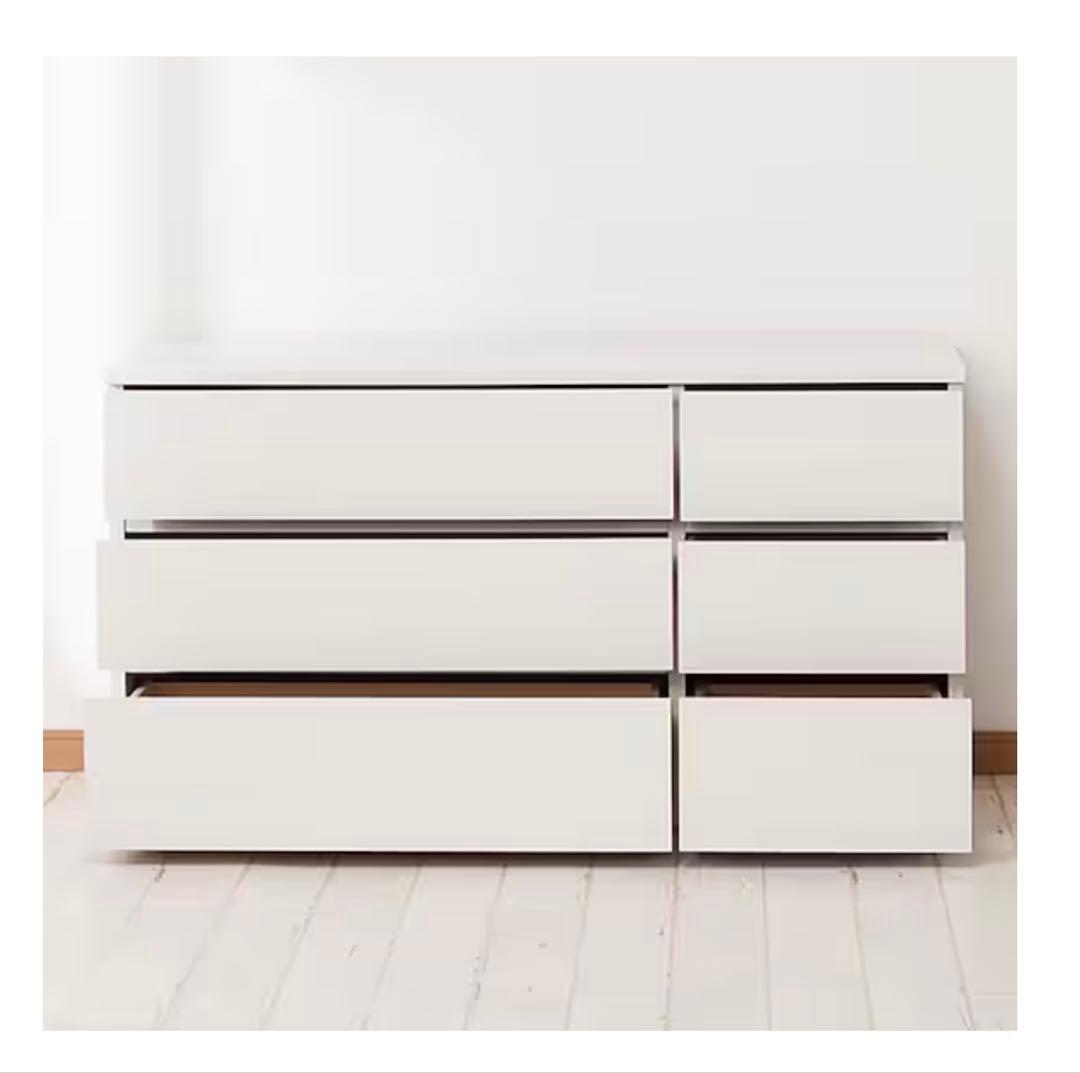 【美品】ニトリ ホワイト木製チェスト 4段 引き出し式