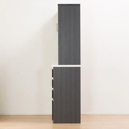 ニトリ キッチンボード（Nポスティア120KB BK） ブラック　コンセント有