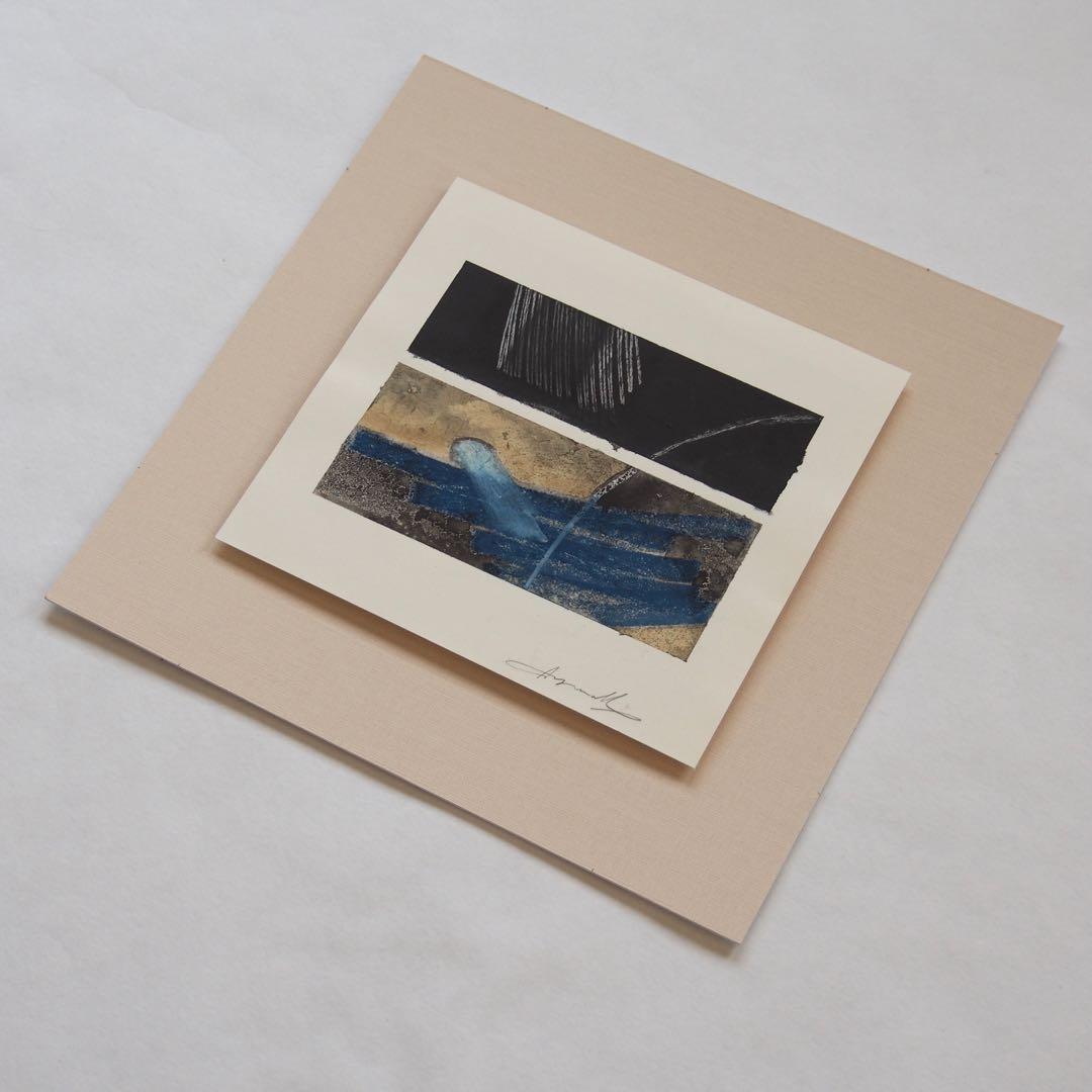 抽象画 アクリル オリジナル 作品 マット付き 絵画 現代アート インテリア