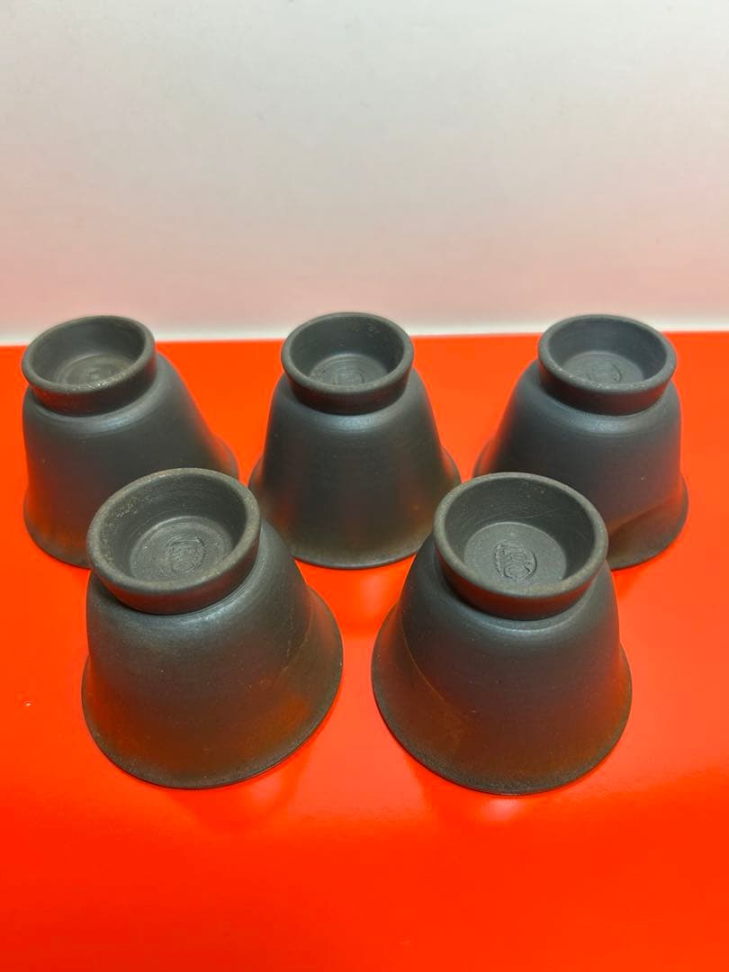 備前焼 一陽窯　伝統工芸士　木村一陽 造　 煎茶器揃　１９７０年代の作品です