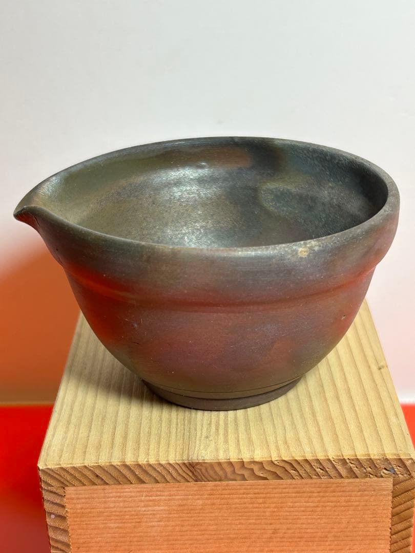 備前焼 一陽窯　伝統工芸士　木村一陽 造　 煎茶器揃　１９７０年代の作品です