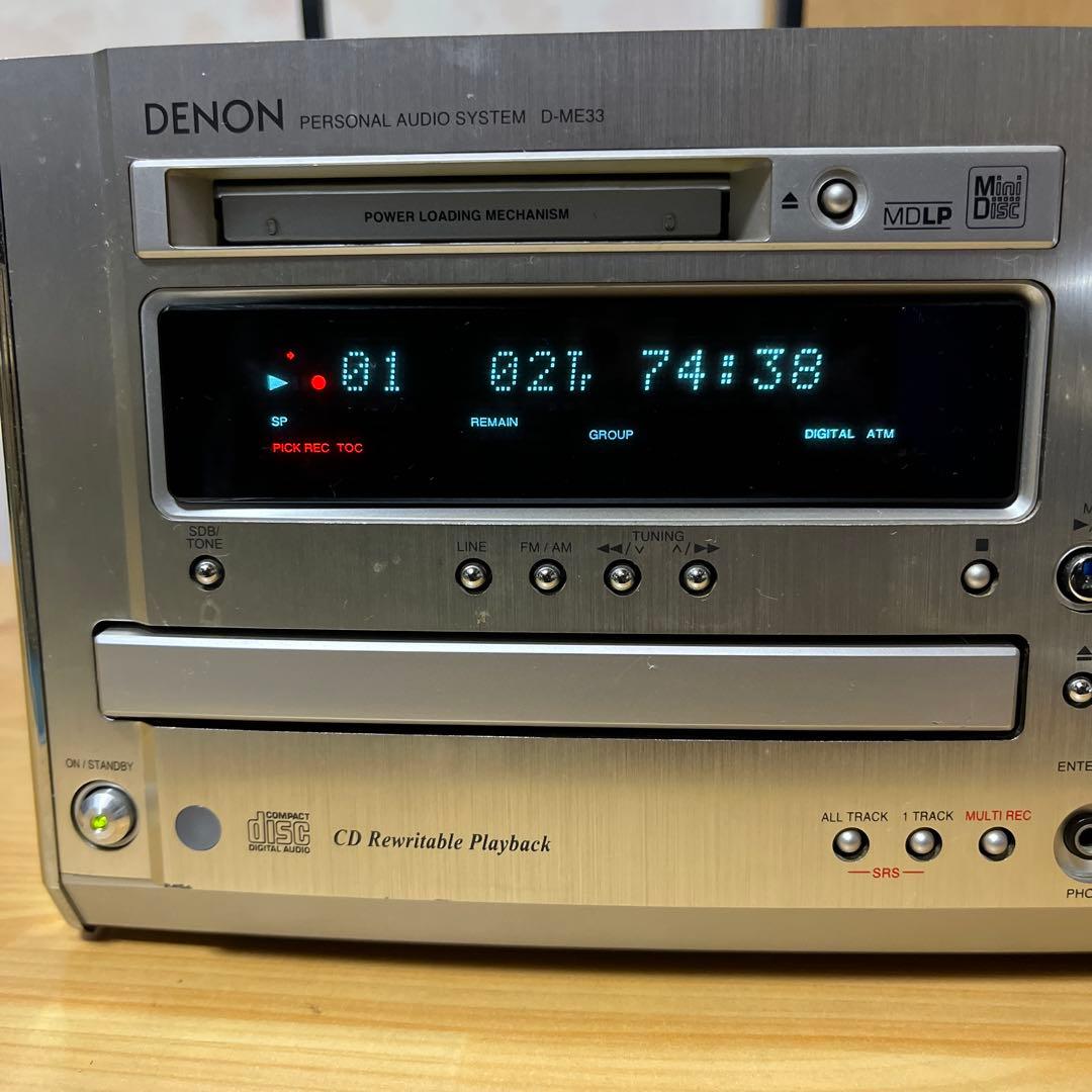 デノン　DENON D-ME33動作品リモコン付