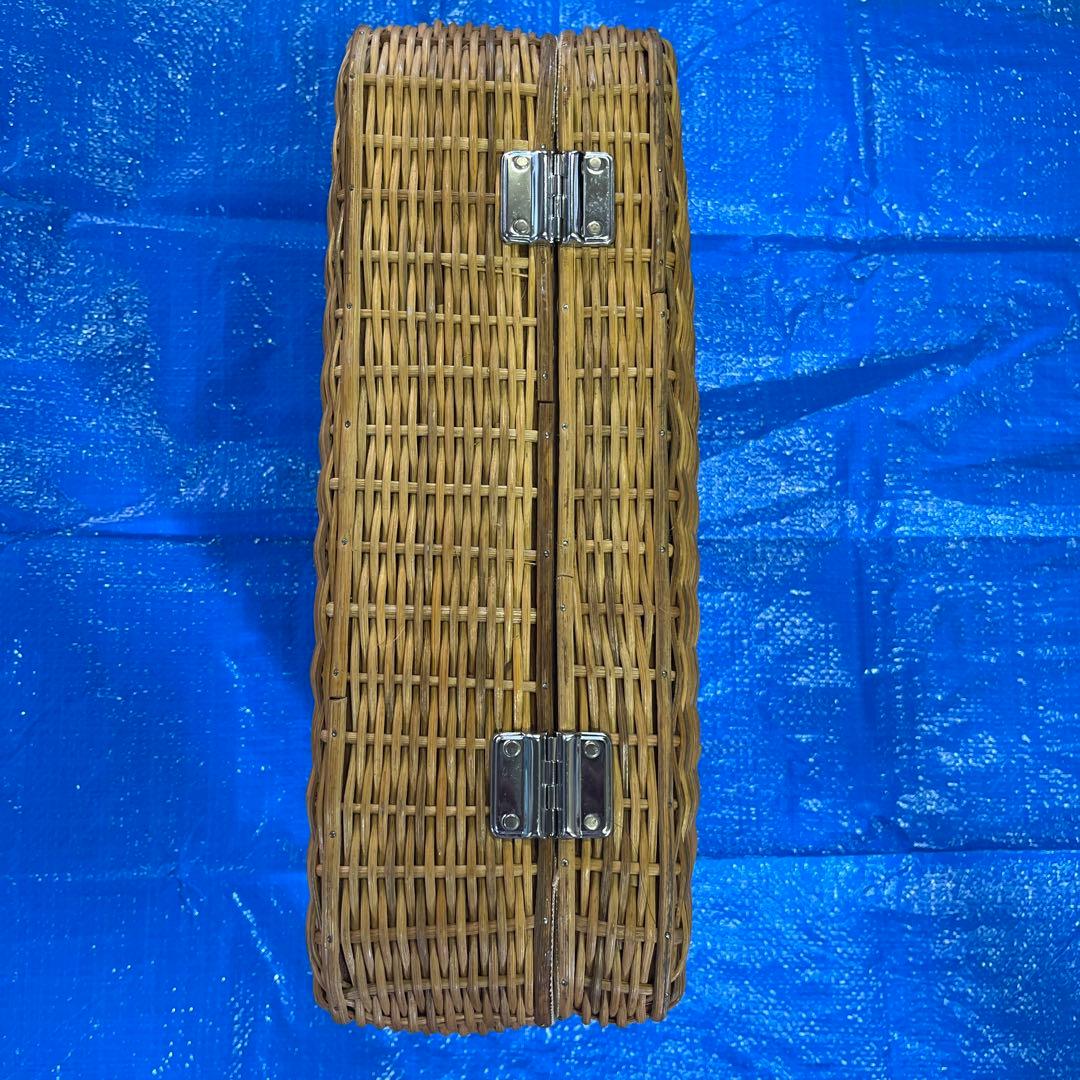 竹籘トランクバスケット 中古品