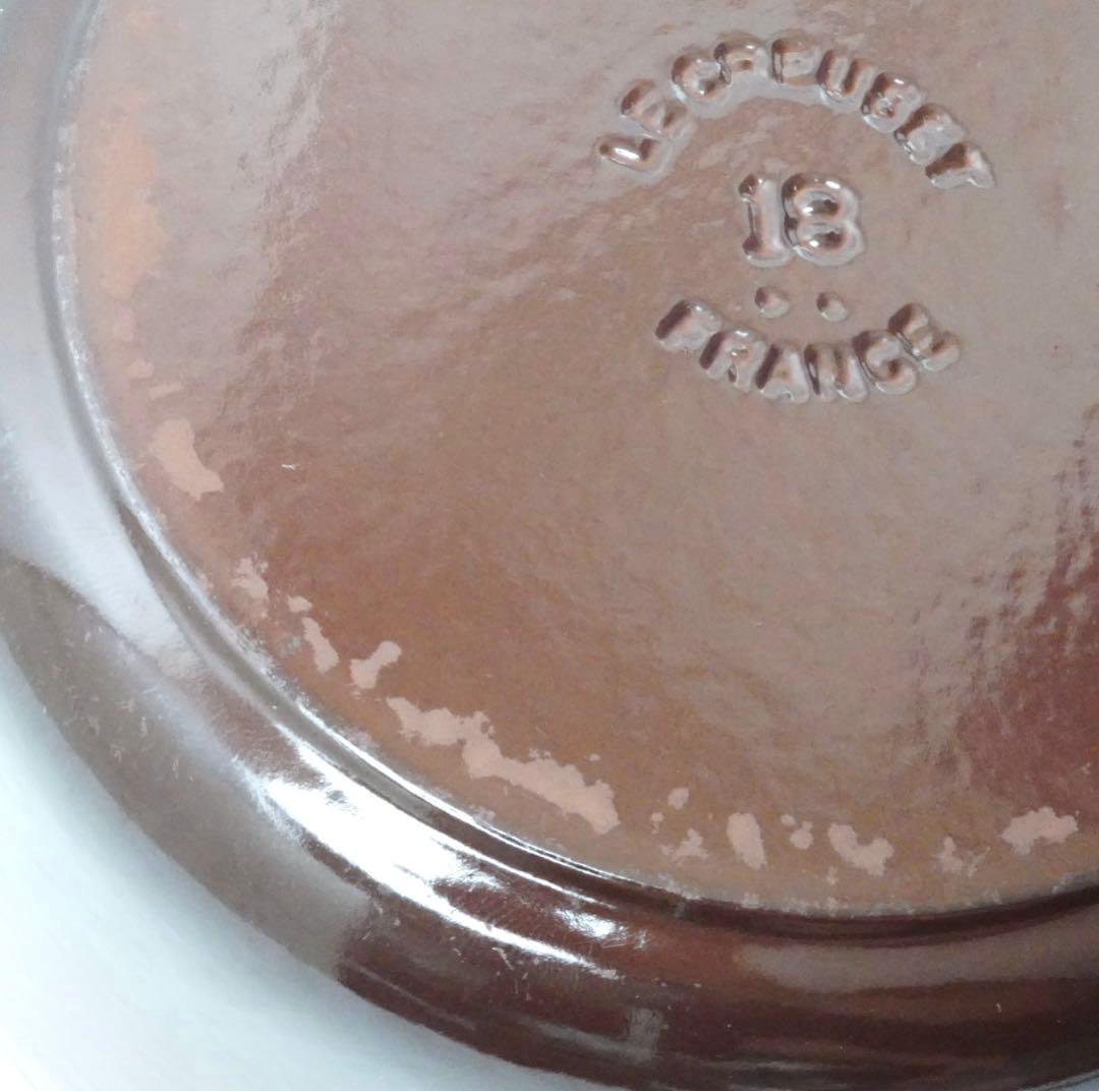 【美品】LE CREUSET　ココット ロンド チェスナット　18cm