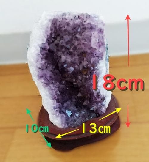 天然石 ：アメジストクラスター（重量：1764ｇ） 台座付き：空間浄化・癒し