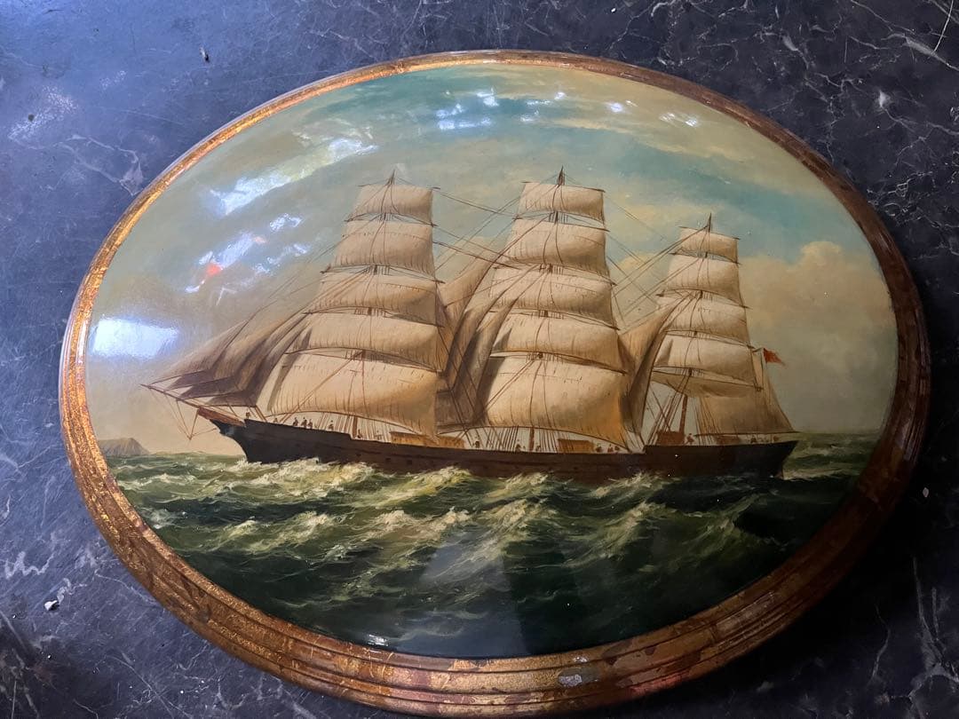 板絵壁掛け 、帆船 、Demain、ドマン 、イタリア