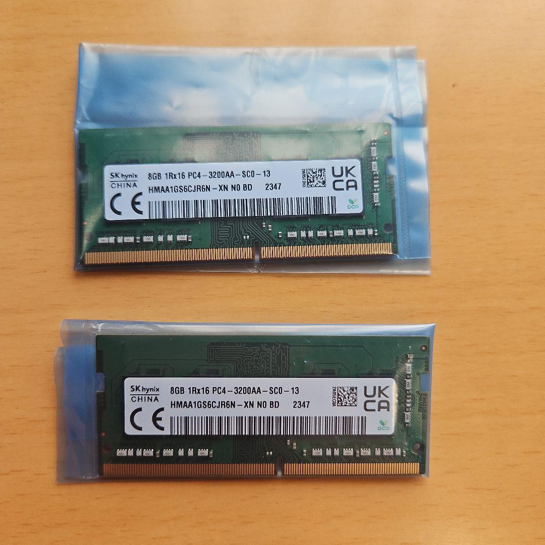 SK hynix DDR4 8GB 3200MHz メモリー
