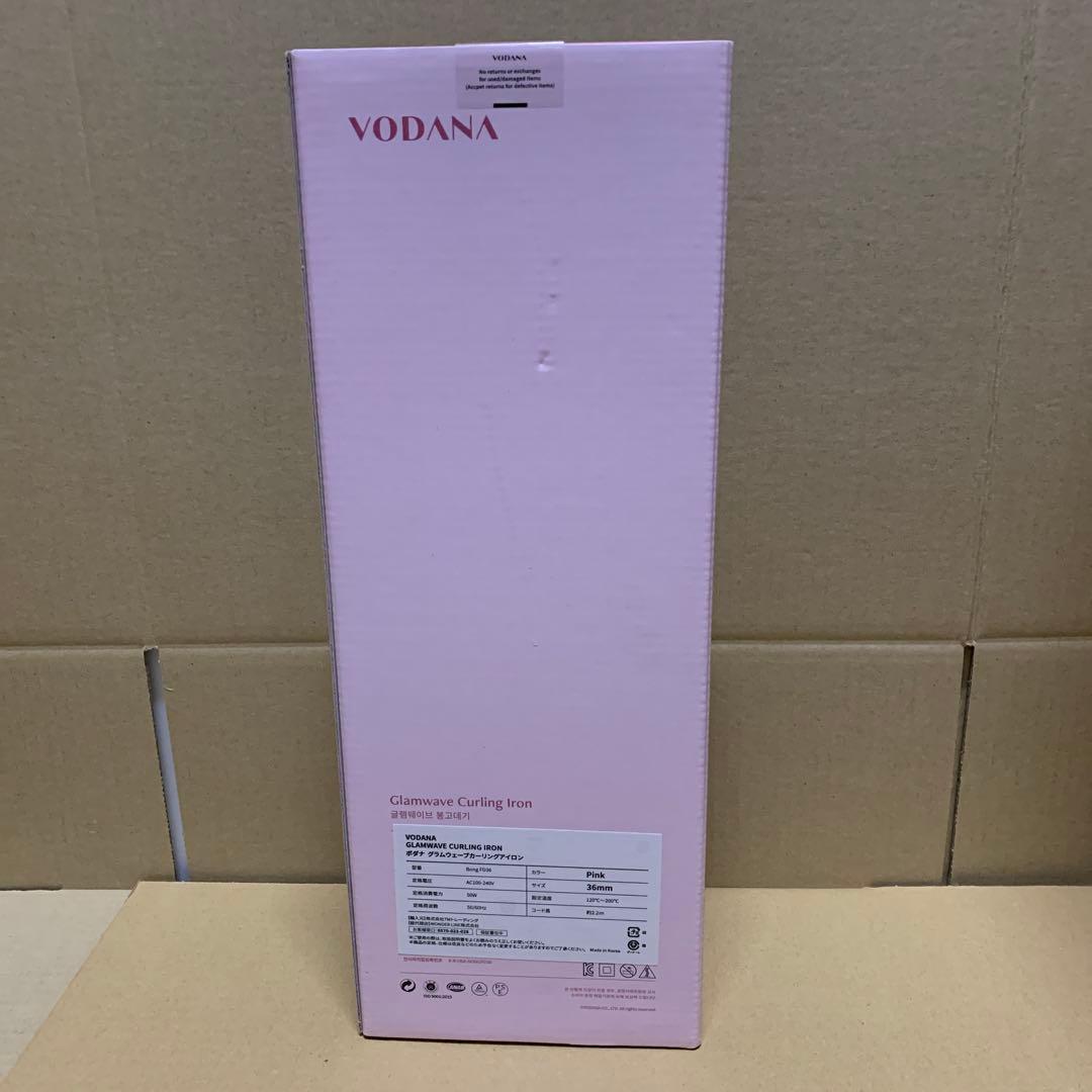 新品　VODANA グラムウェーブカーリングアイロン　(ピンク, 36mm)