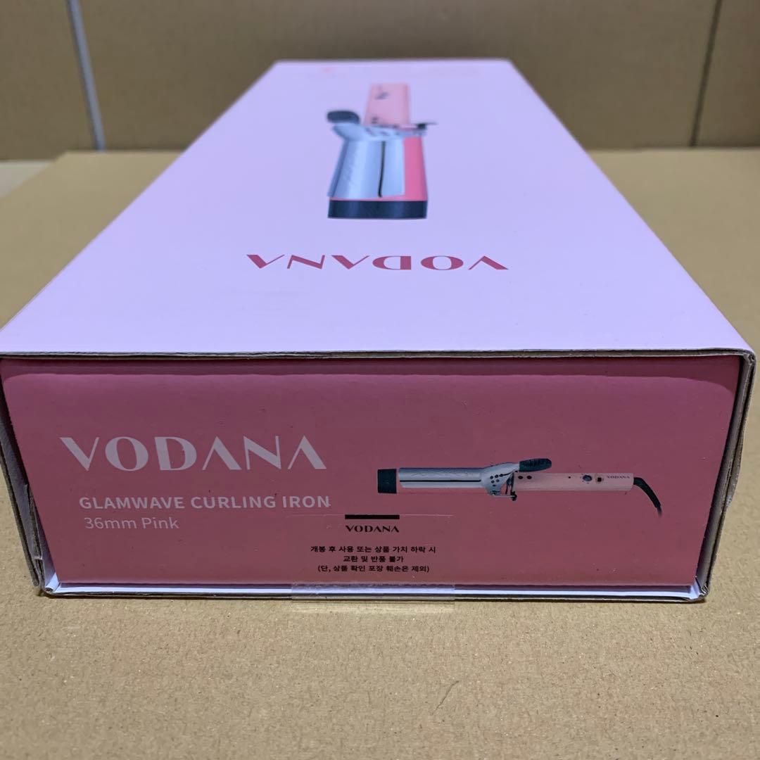 新品　VODANA グラムウェーブカーリングアイロン　(ピンク, 36mm)