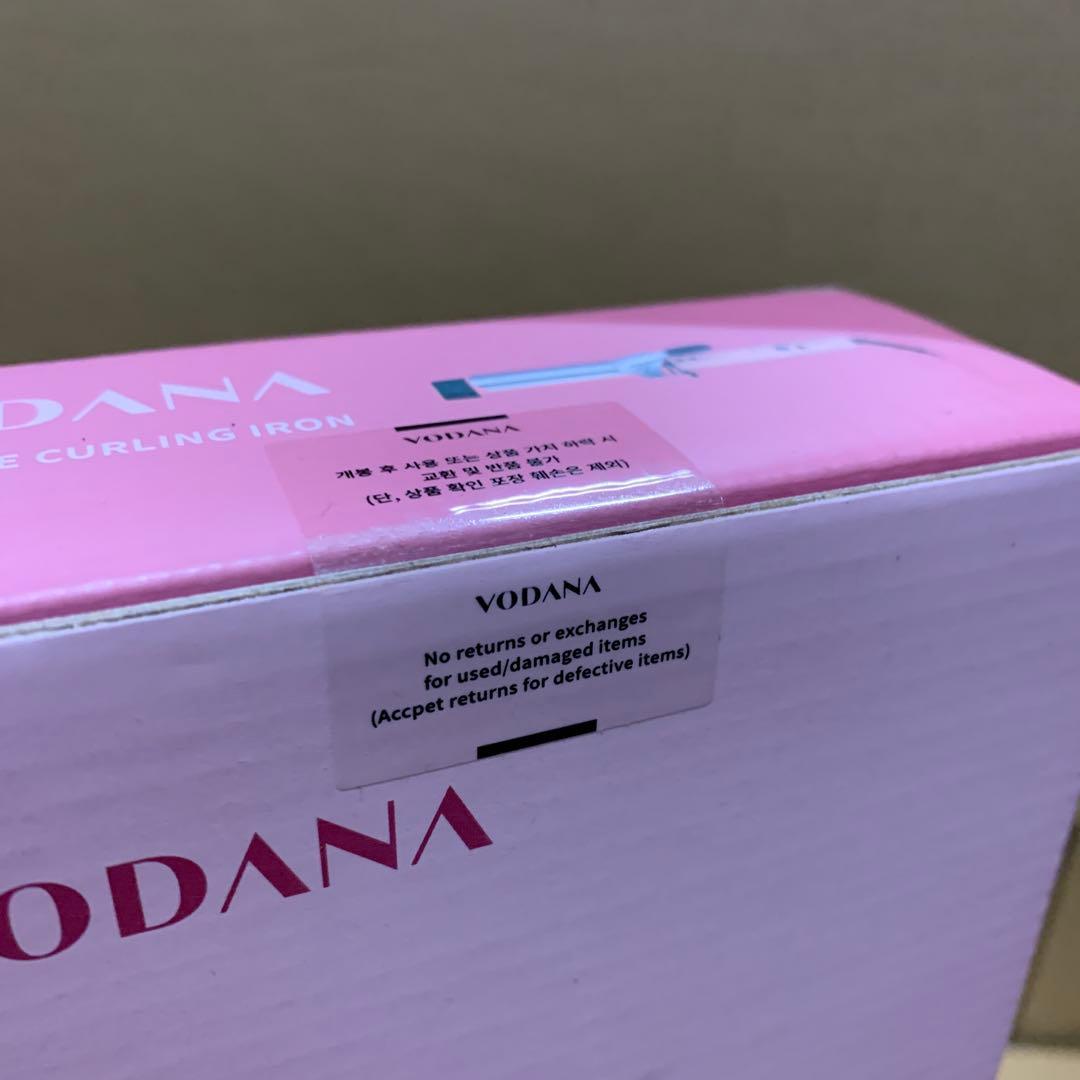 新品　VODANA グラムウェーブカーリングアイロン　(ピンク, 36mm)