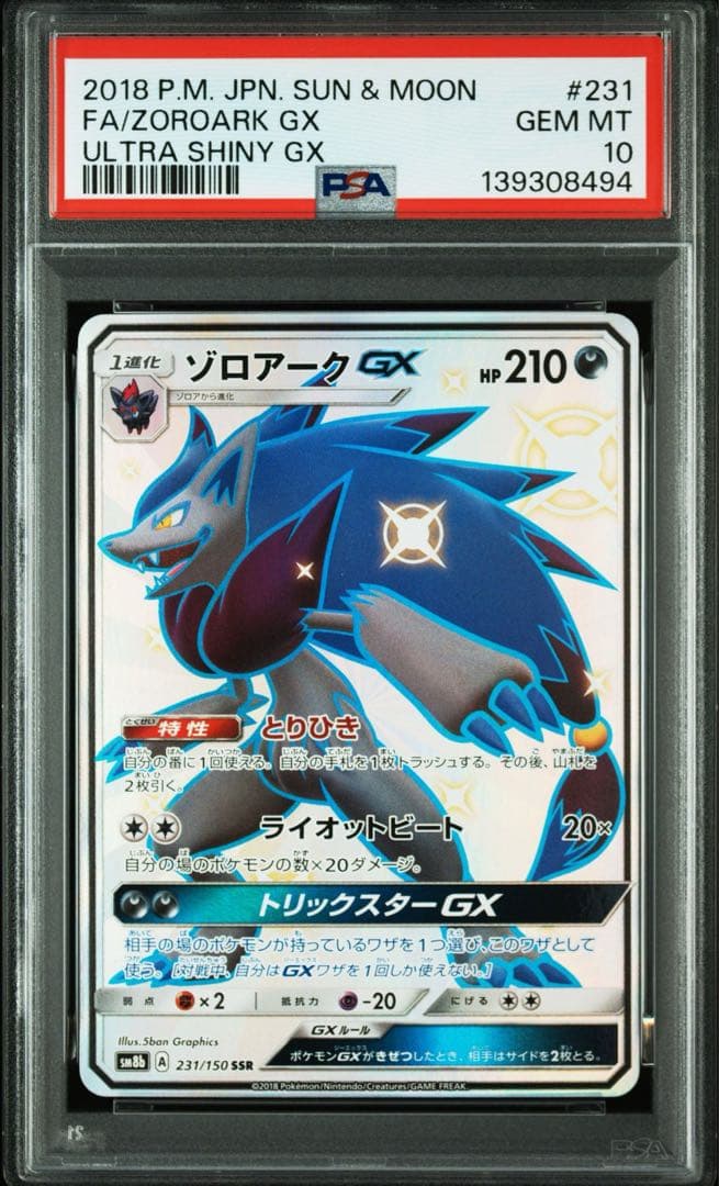 ポケモンカード Nの筋書きSAR、ゾロアークgx ssr 連番PSA10 セット