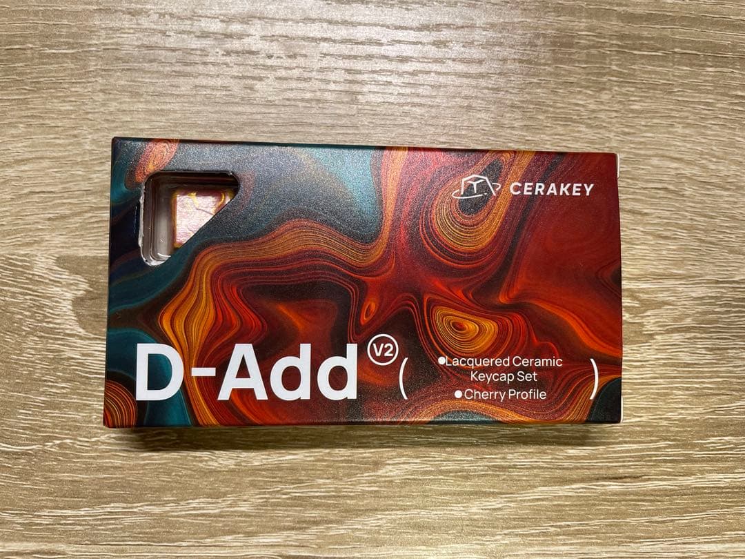 Cerakey キーキャップ 漆塗りの陶器 d set