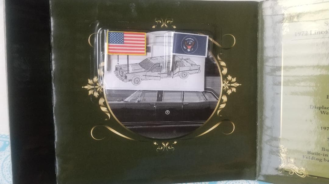 ミニカー 1972 Lincoln Continental Reagan Car 1:24