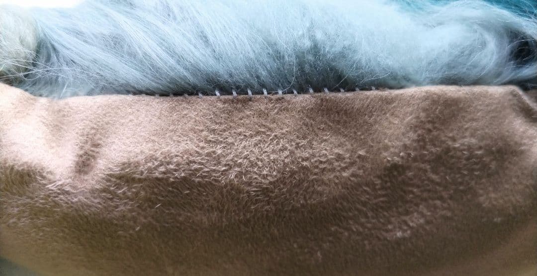 ニチロ毛皮 ムートン クッション 3色 美品